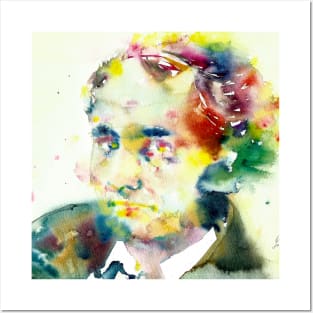 CHARLES BAUDELAIRE - watercolor portrait .4 Posters and Art